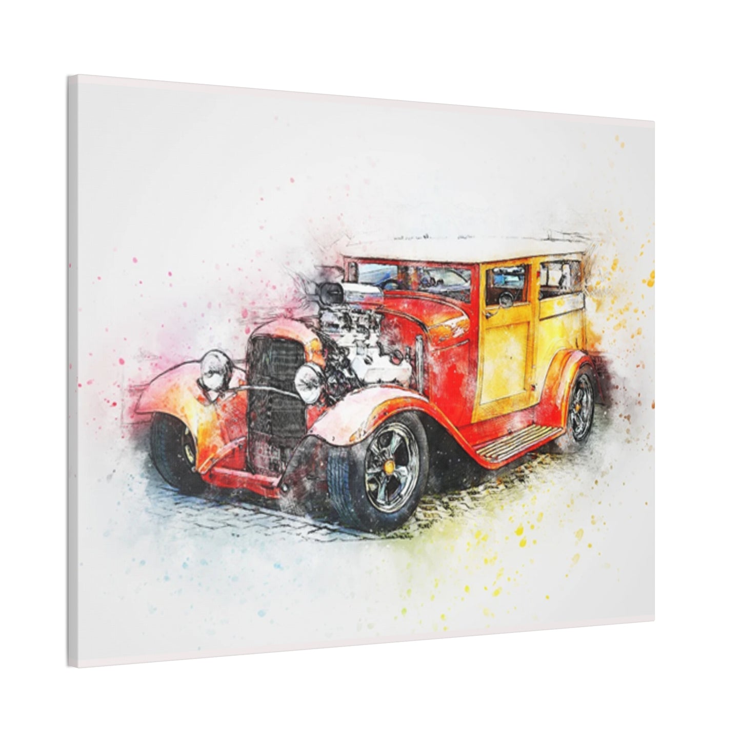 Hot Rod - Canvas Stretched, 0.75" - Father's Day