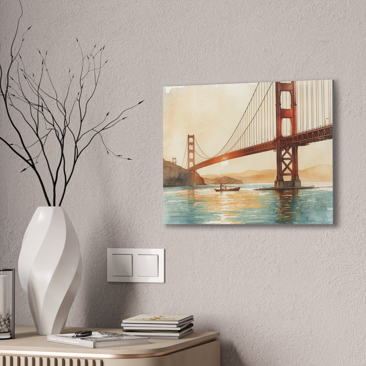 Golden Gate Bridge - Canvas Stretched, 0.75" - Wall Art 2026 - Places