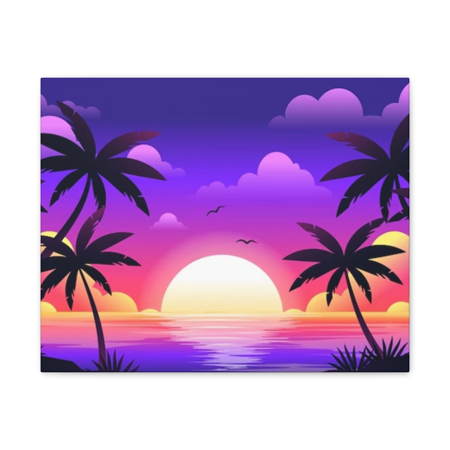 Island Sunset - Canvas Stretched, 0.75"