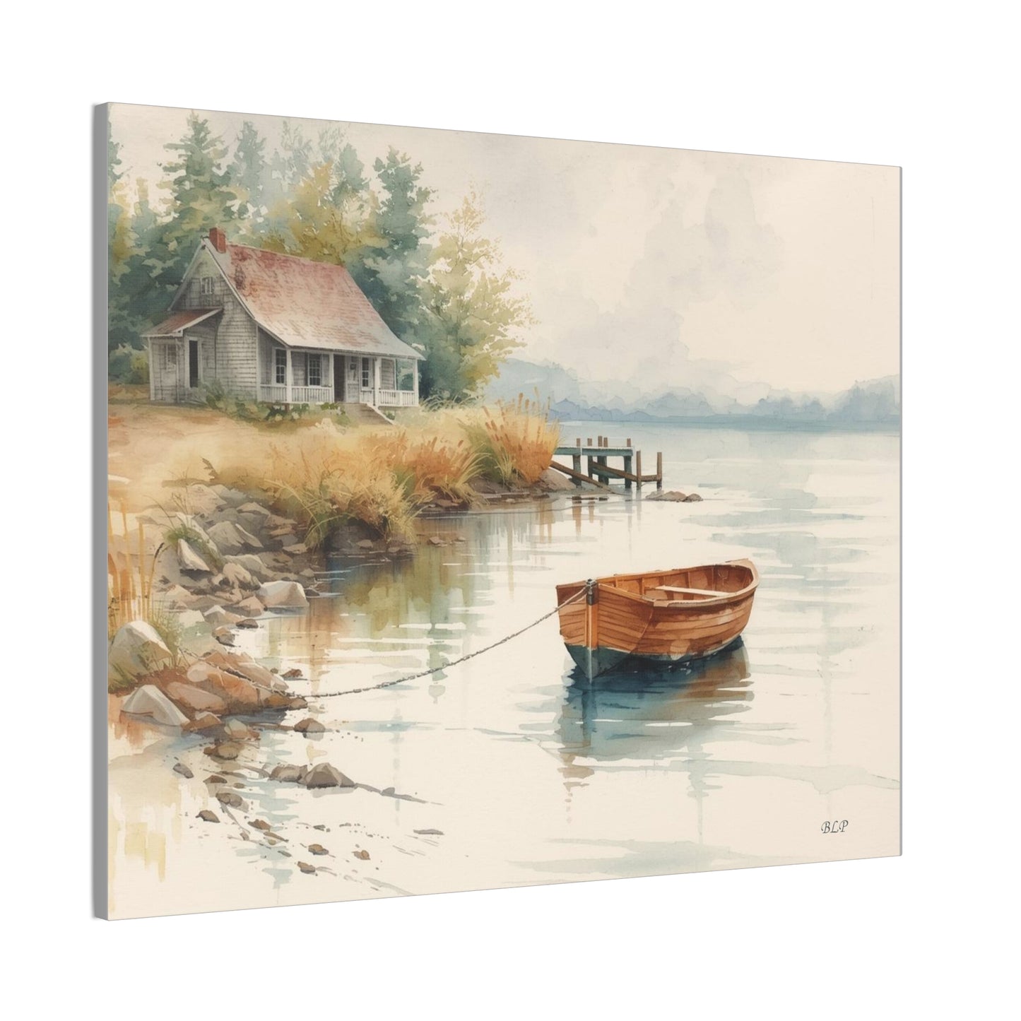 Cabin on the Lake II - Canvas Stretched, 0.75" - 2026 Wall Art - Scenes
