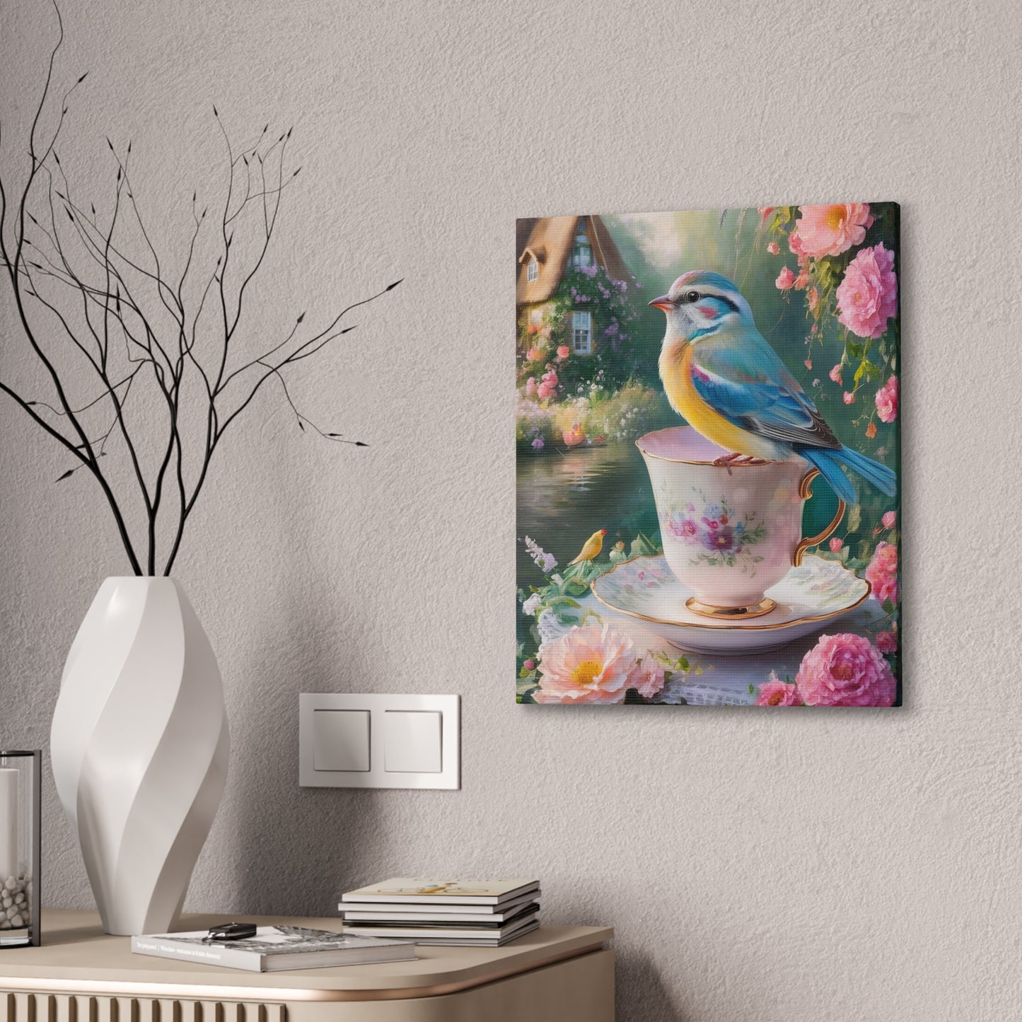 Blue Bird - Canvas Stretched, 0.75"