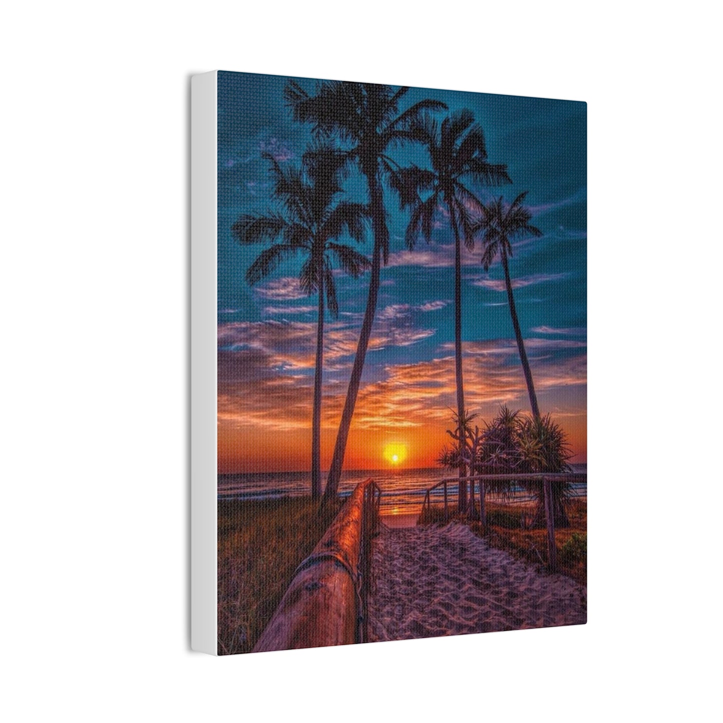 Sunset Palms - Canvas Stretched, 0.75"