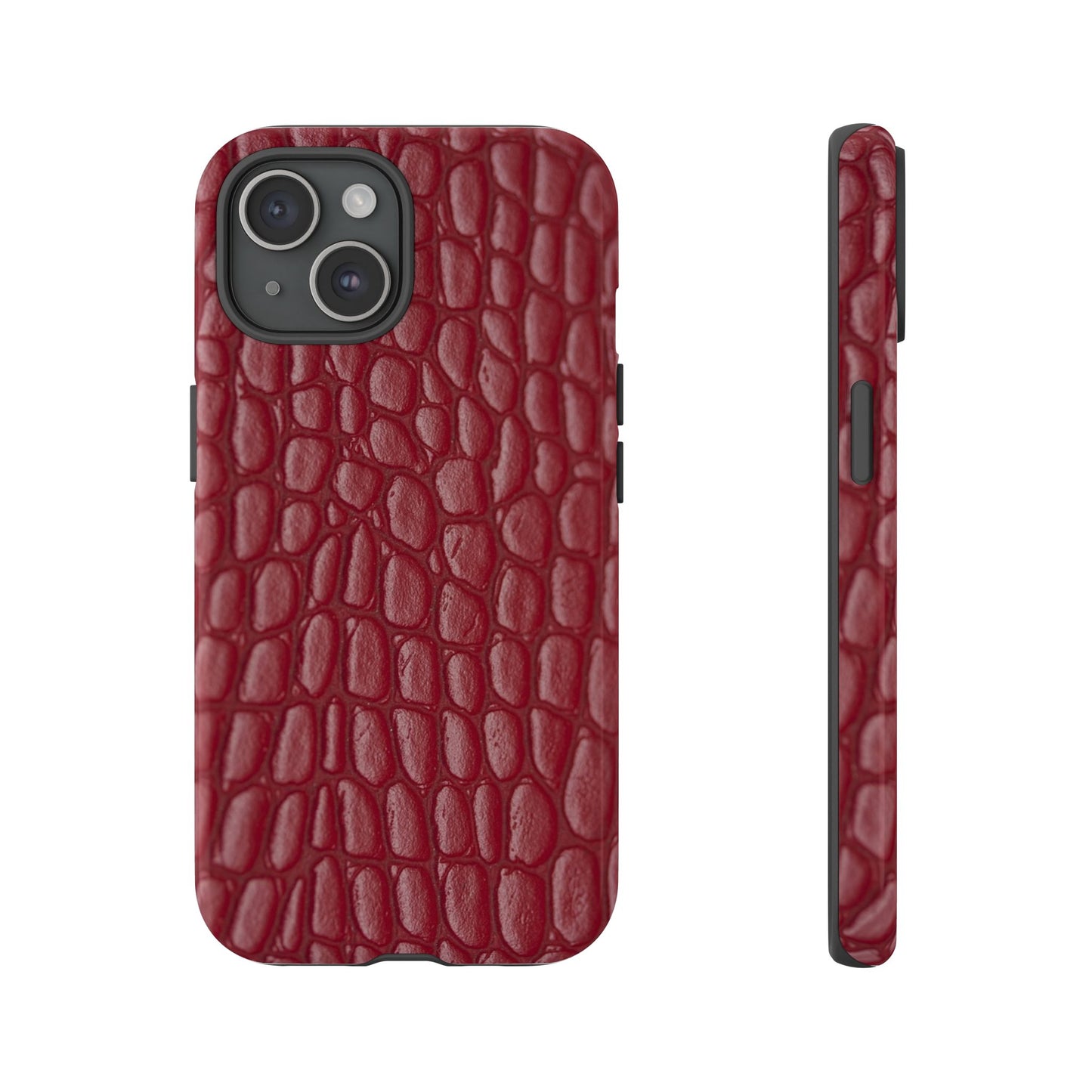 Red Leather - Tough Cases - Whimsical Phone Cases