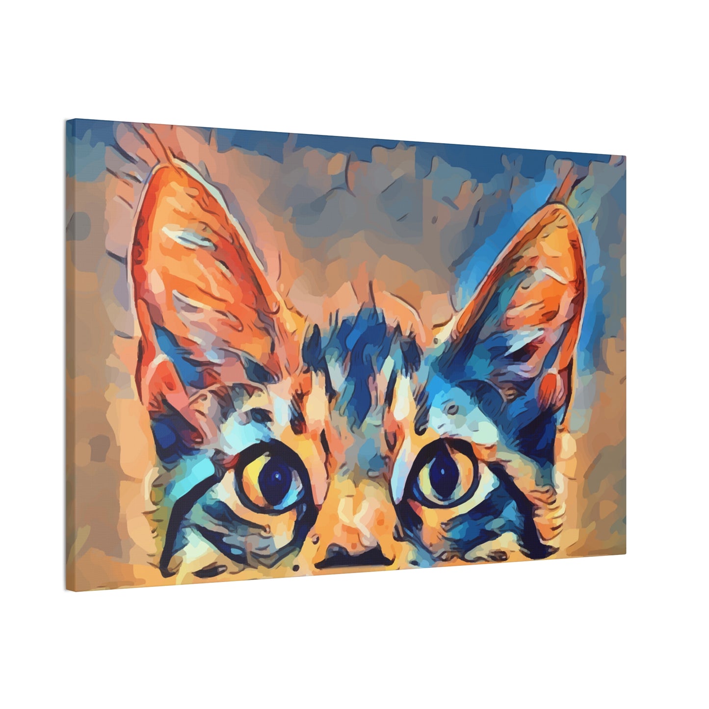 Spying Kitty - Canvas Stretched, 0.75"