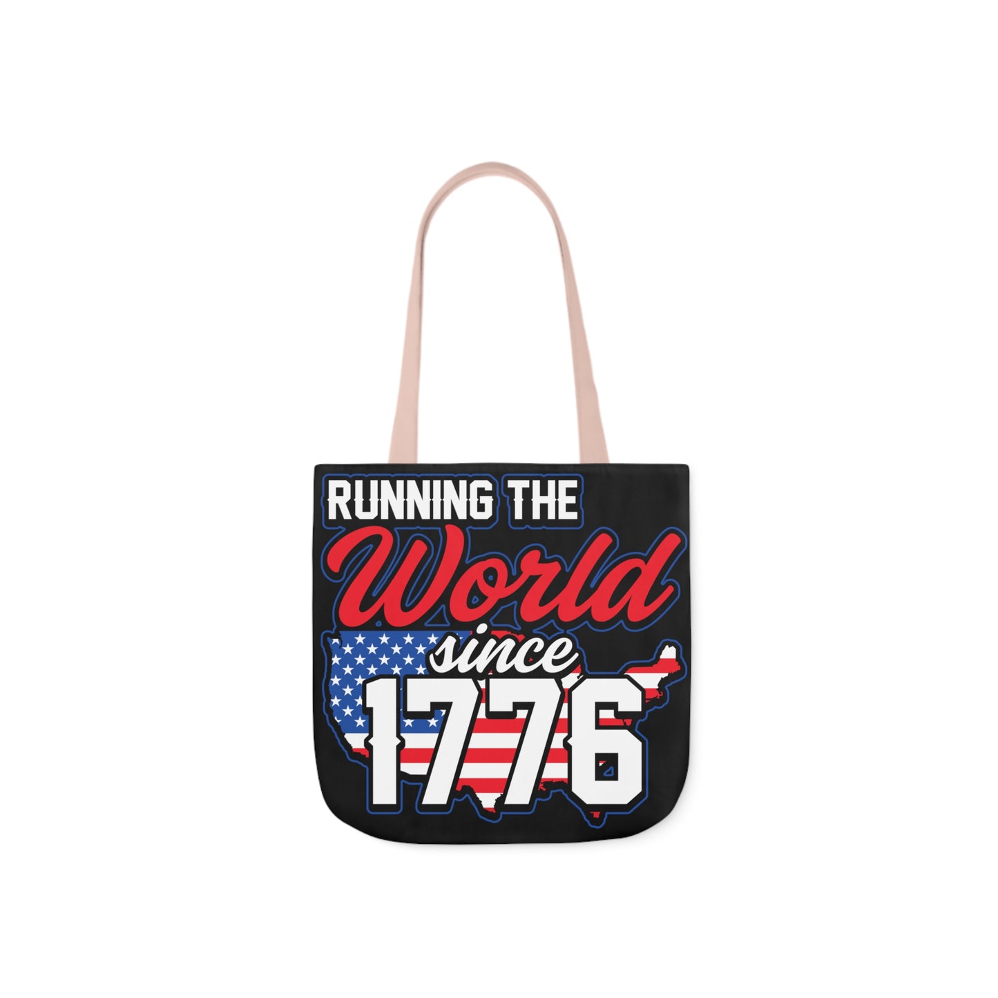 Running the World - Canvas Tote Bag, 5-Color Straps