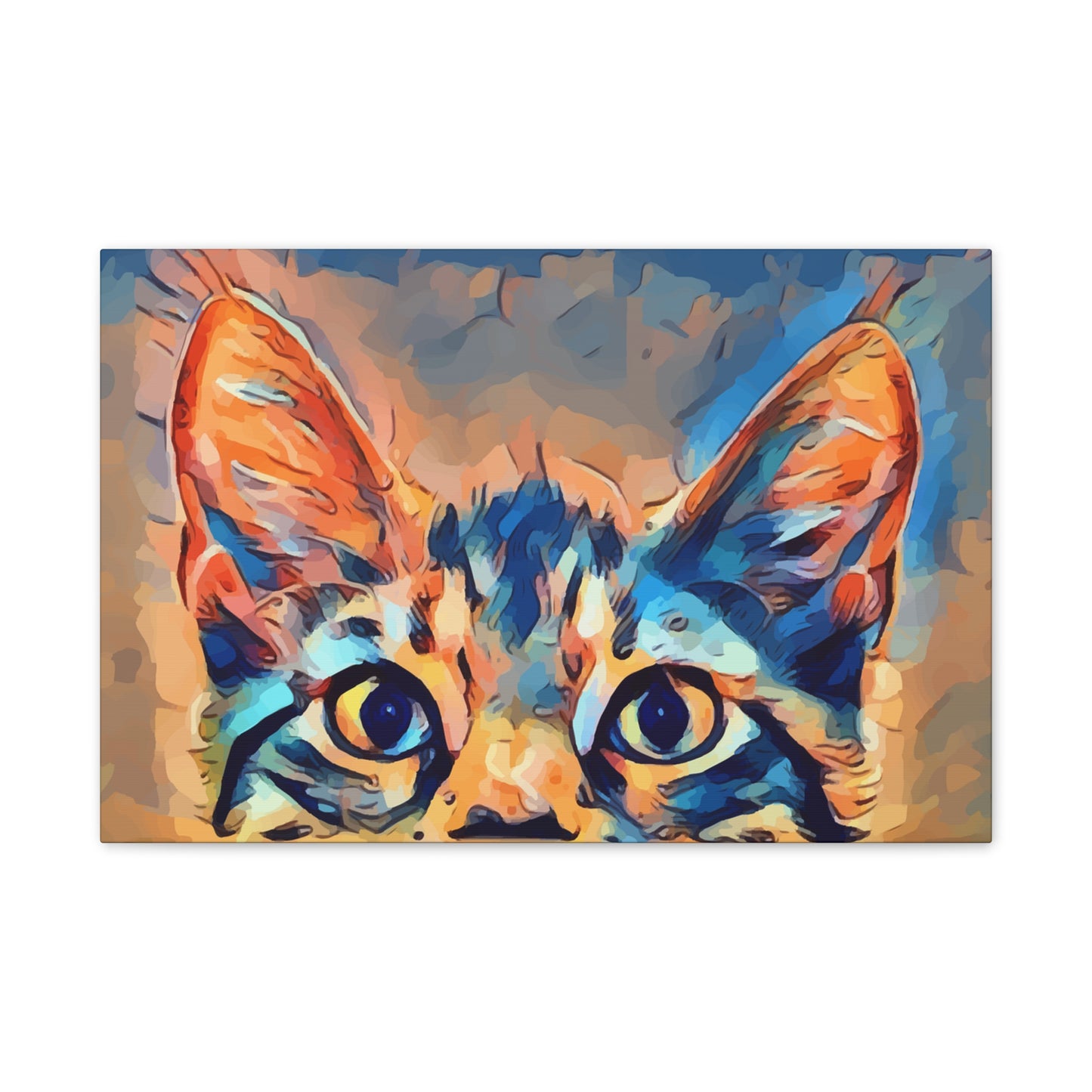 Spying Kitty - Canvas Stretched, 0.75"