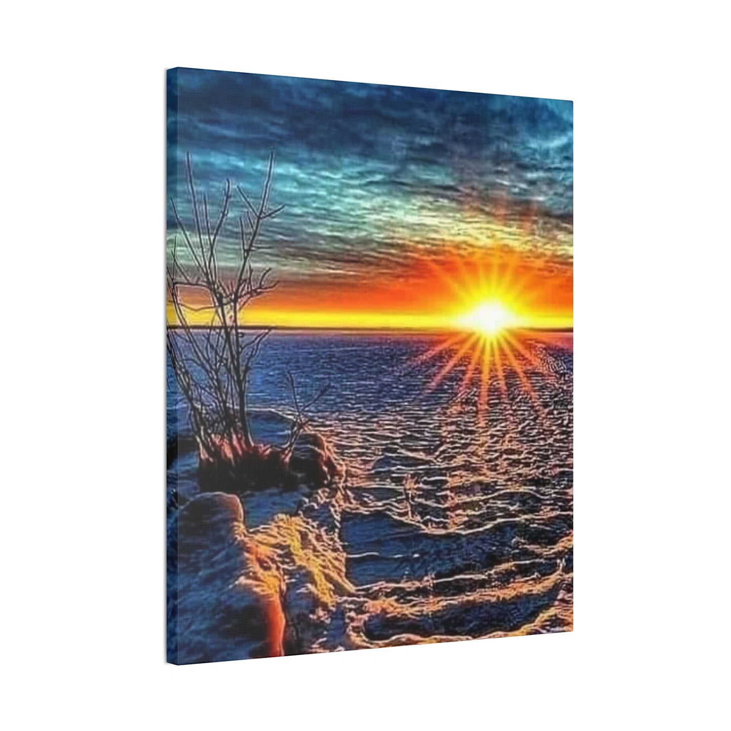 Sunrise on the Ocean - Canvas Stretched, 0.75"