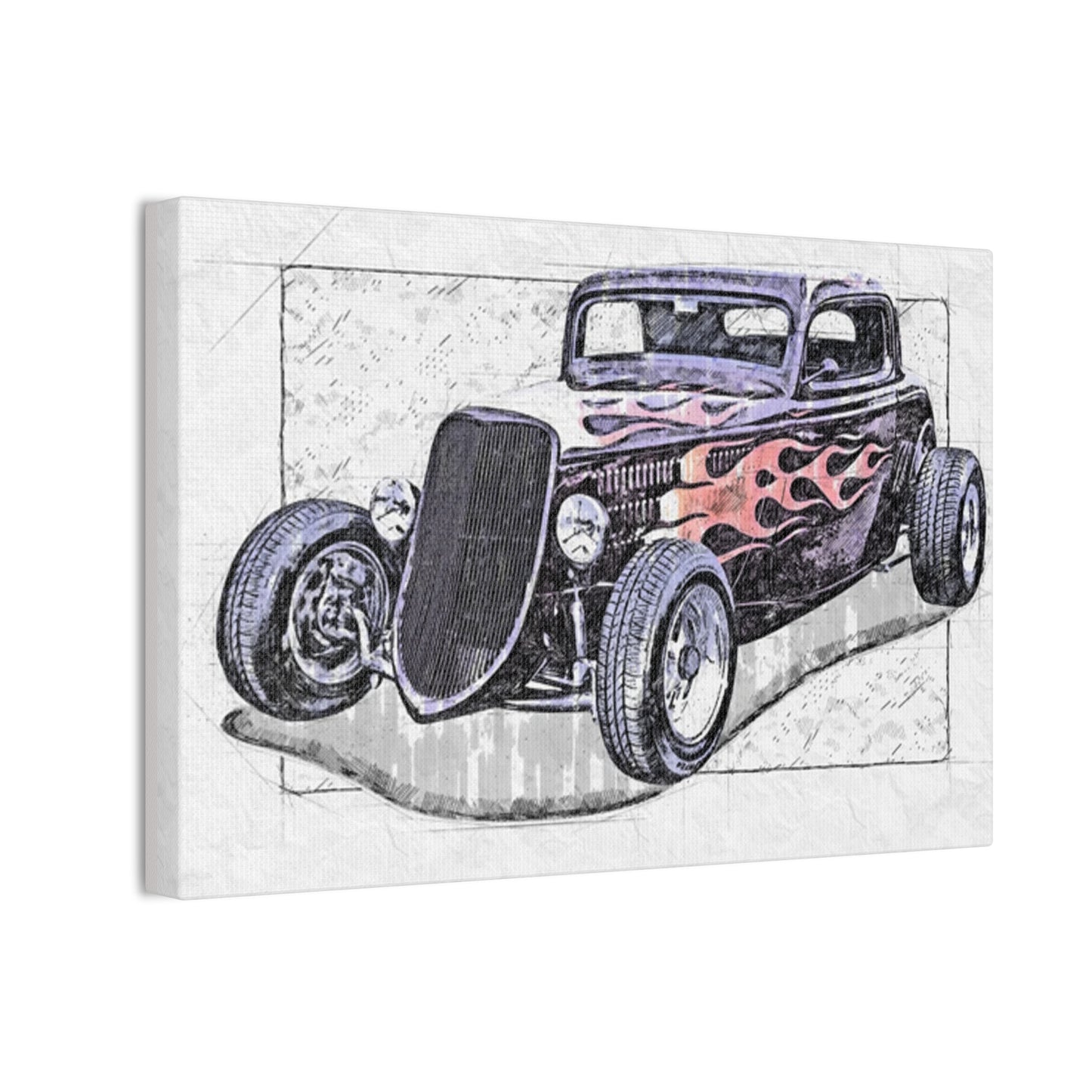 Hot Rod 1 - Canvas Stretched, 0.75" - Father's Day
