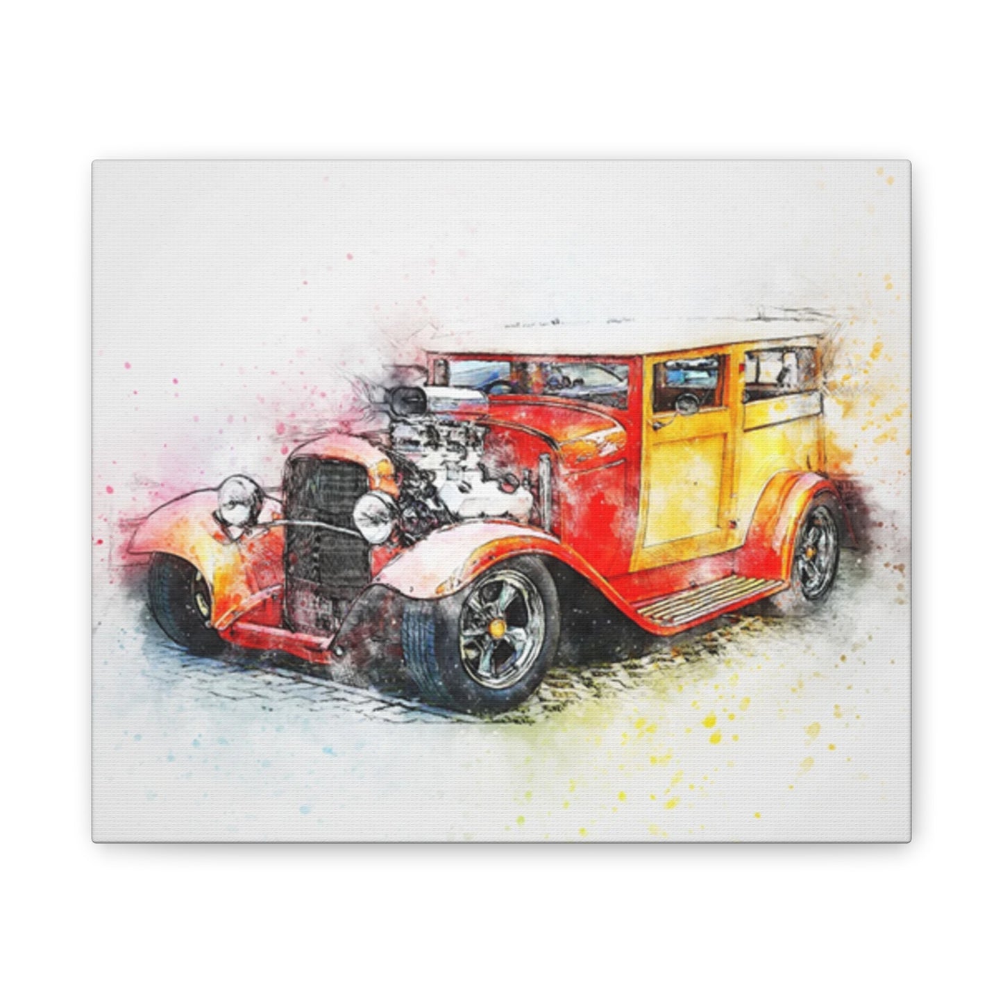 Hot Rod - Canvas Stretched, 0.75" - Father's Day