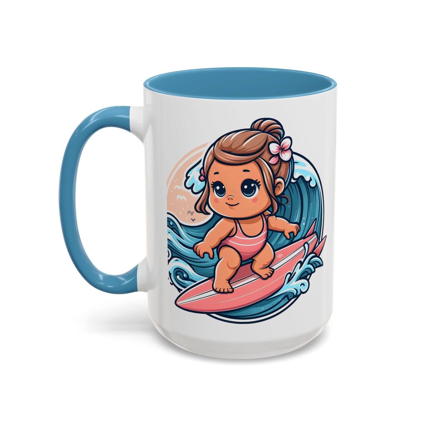 Little Surfer - Accent Coffee Mug (11, 15oz)