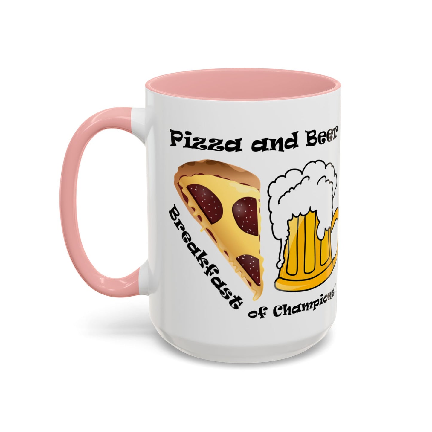 Pizza and Beer - Accent Coffee Mug (11, 15oz)