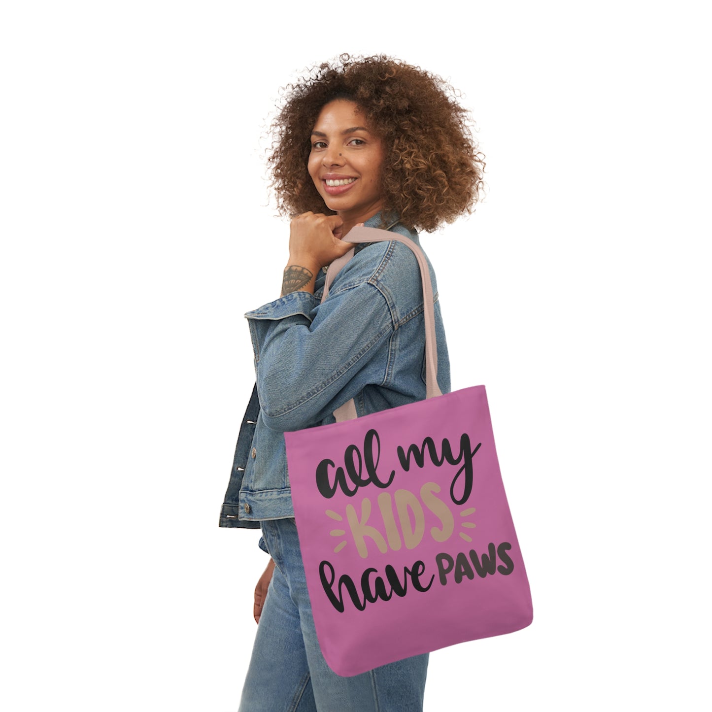 All My - Canvas Tote Bag, 5-Color Straps - Mother's Day