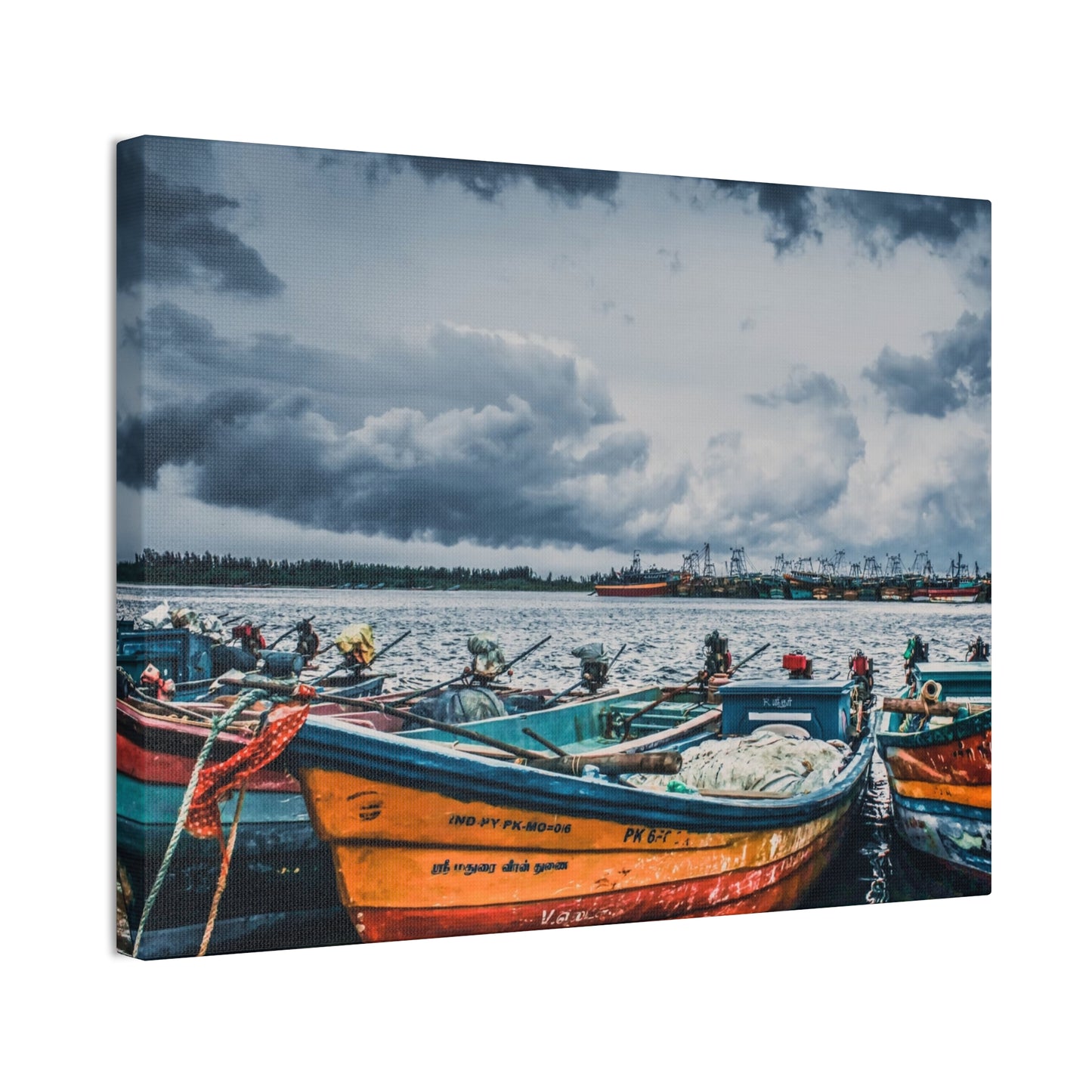 Boats - Canvas Stretched, 0.75"