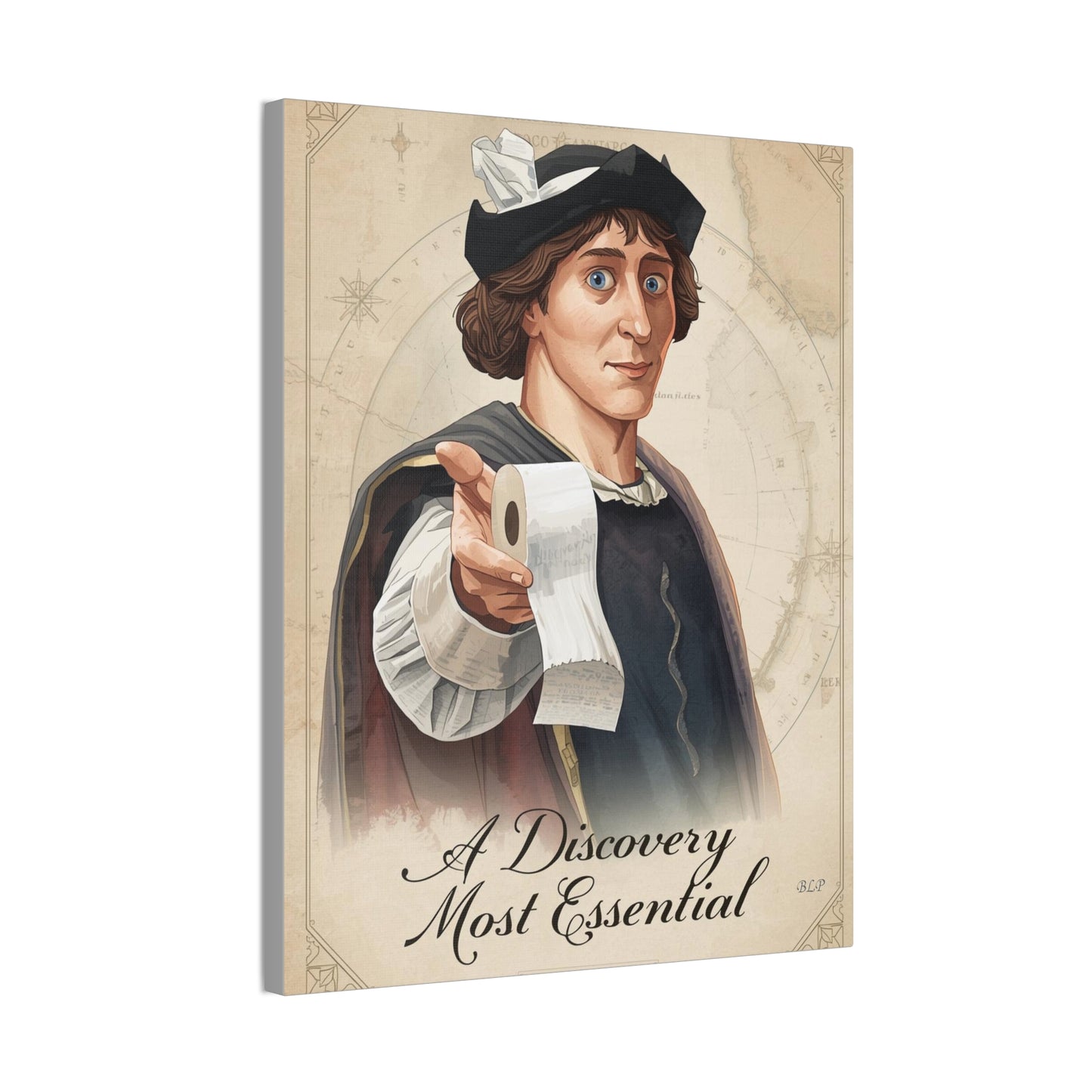 Columbus - Canvas Stretched, 0.75" - 2026 Wall Art - Bathroom Humor