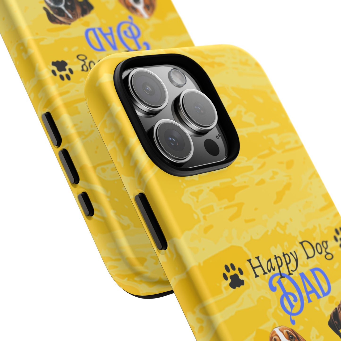 Happy Dog Dad - Personalized - Whimsical Phone Cases - Father's Day