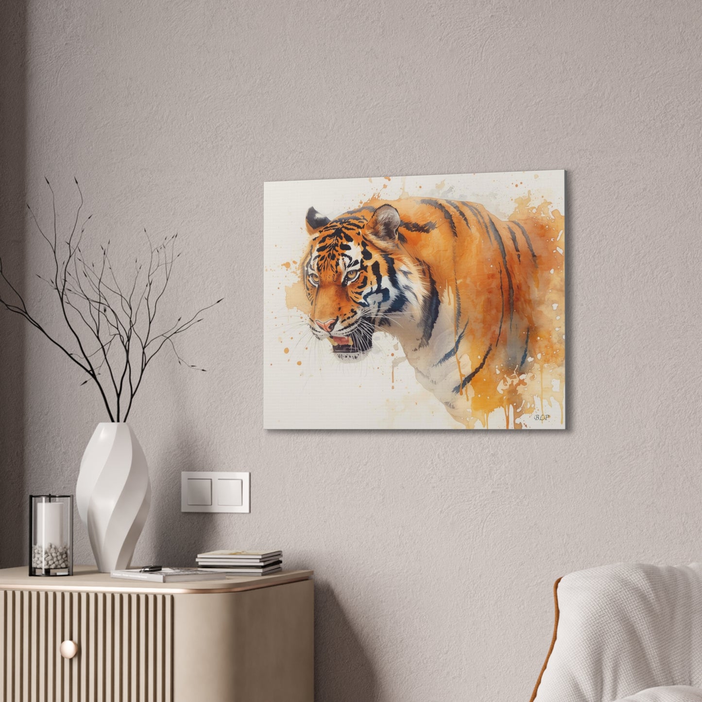 Tiger - Canvas Stretched, 0.75" - 2026 Wall Art - Animals