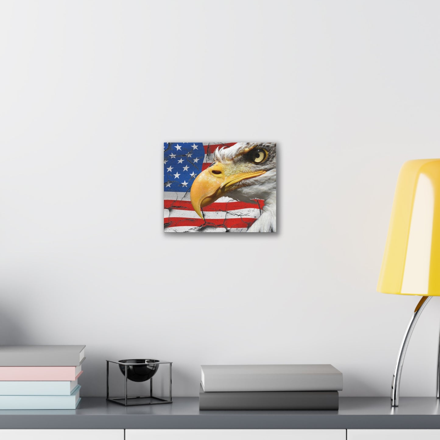 American Eagle - Canvas Stretched, 0.75" -  Military