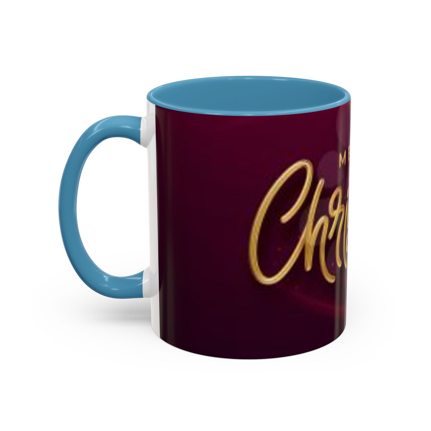 Merry Christmas - Accent Coffee Mug (11, 15oz) Christmas