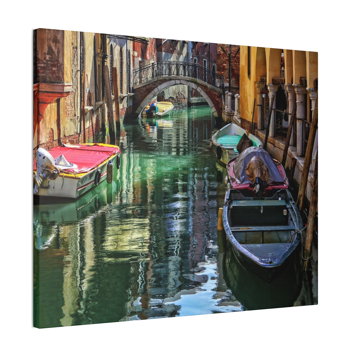 a-Venice Canal 1 - Canvas Stretched, 0.75"