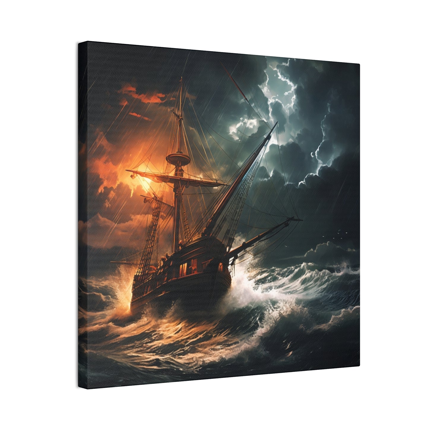 Sailing in the storm - Canvas Stretched, 0.75"