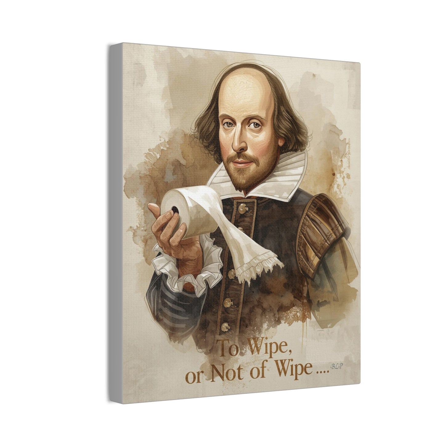 Shakespear - Canvas Stretched, 0.75" - 2026 Wall Art - Bathroom Humor