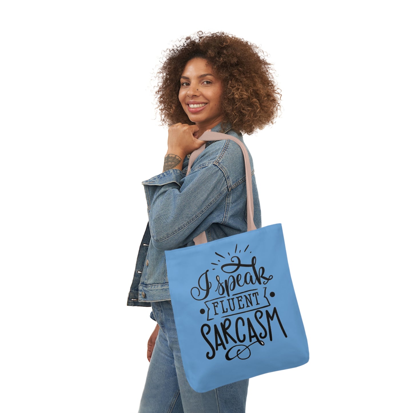 I Speak - Canvas Tote Bag, 5-Color Straps