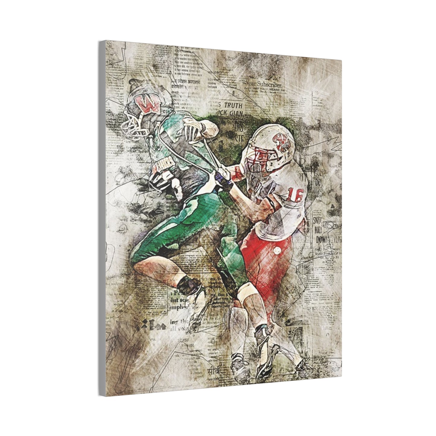Football - Canvas Stretched, 0.75" - 2026 Wall Art - Sports