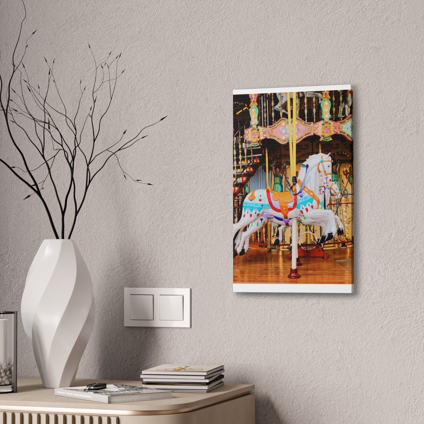 Carousel Horses - Canvas Stretched, 0.75"