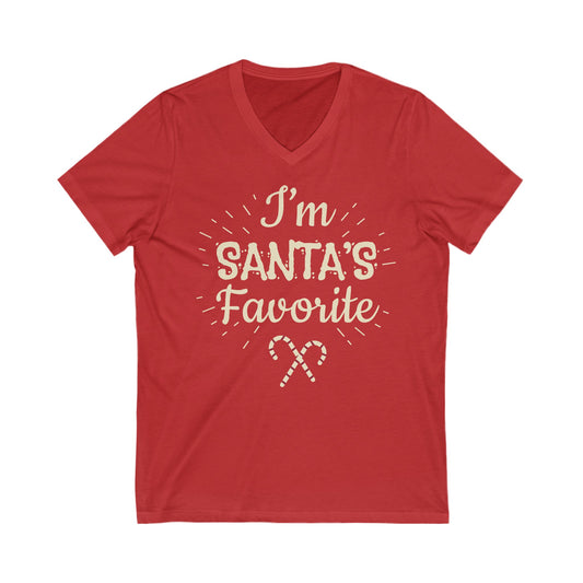 Favorite - Unisex Jersey Short Sleeve V-Neck T-Shirts - Christmas