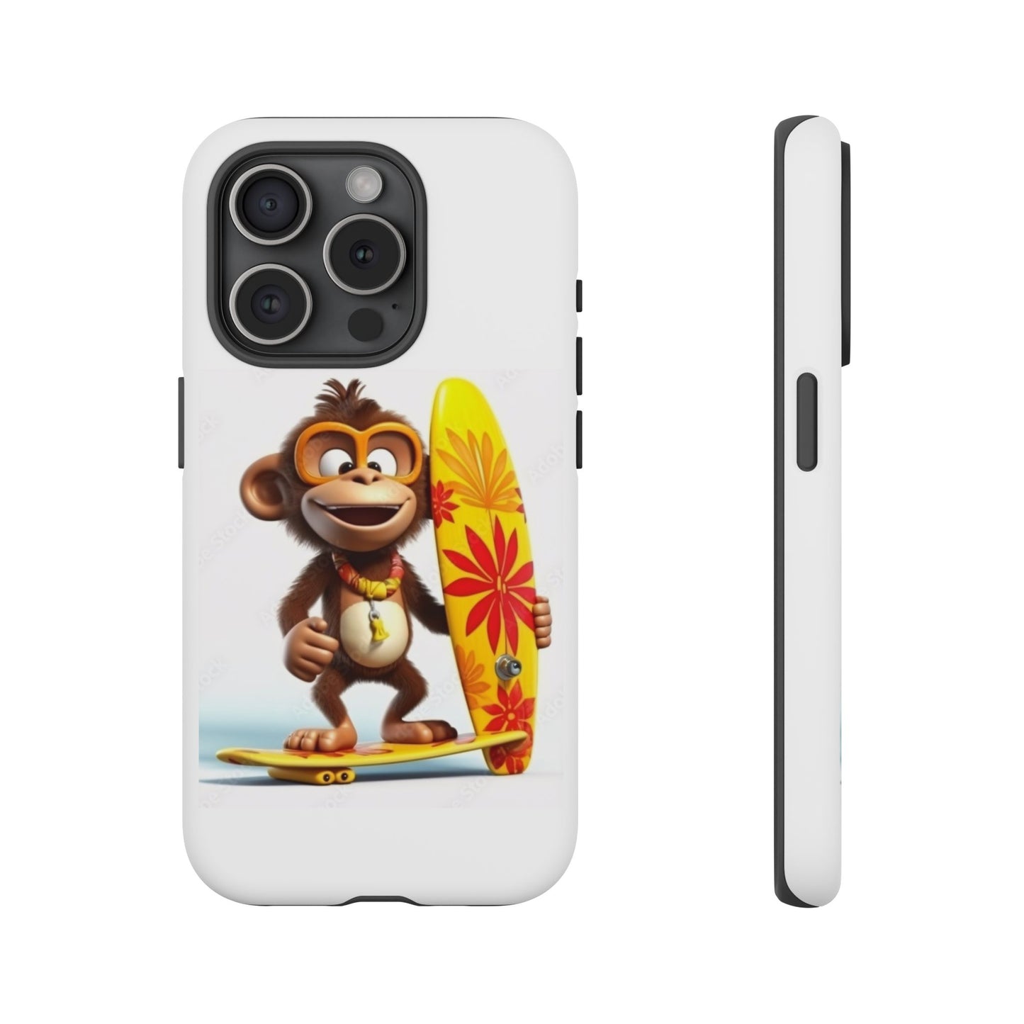 Surfer Monkey -Tough Whimsical Phone Cases