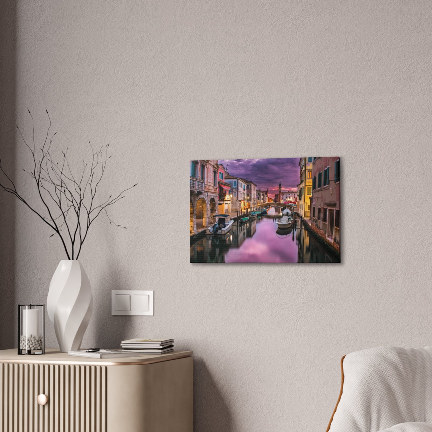 Venice Canal - Canvas Stretched, 0.75"