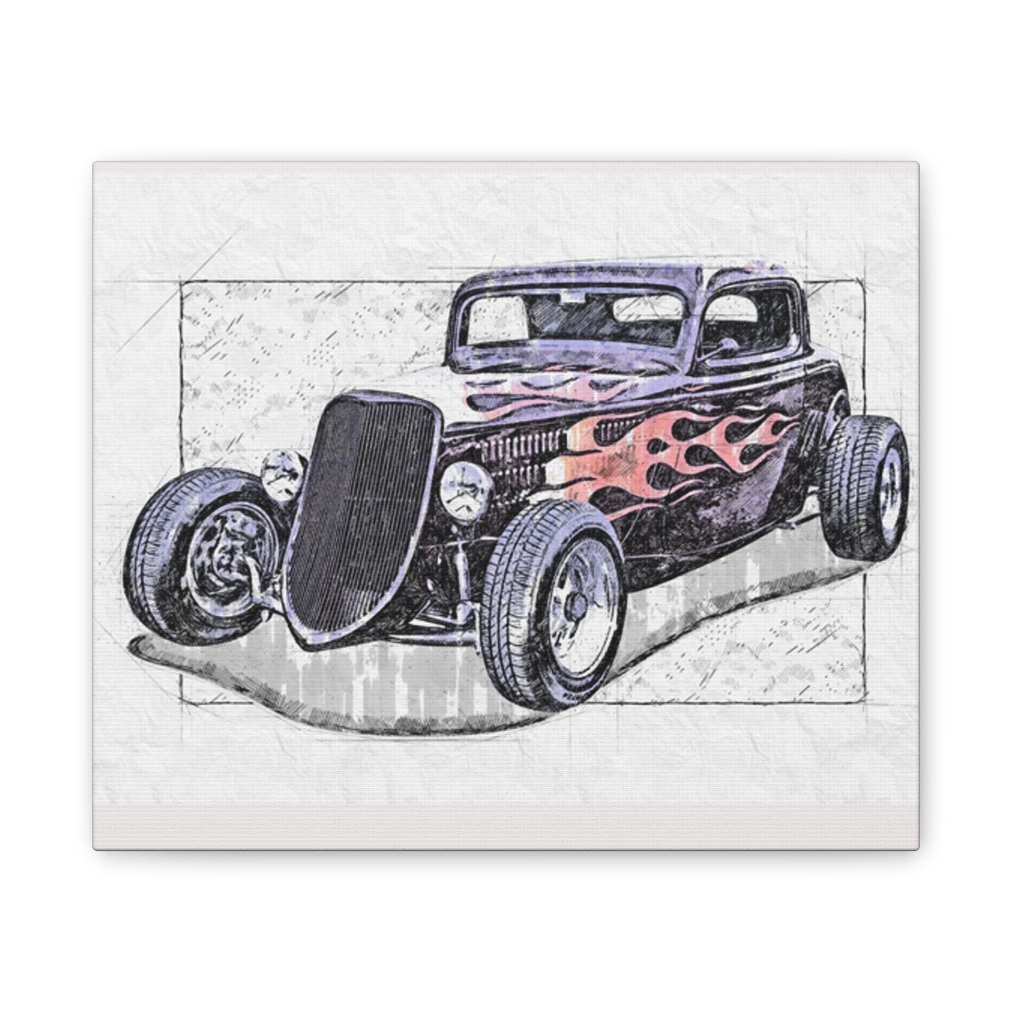 Hot Rod 1 - Canvas Stretched, 0.75" - Father's Day