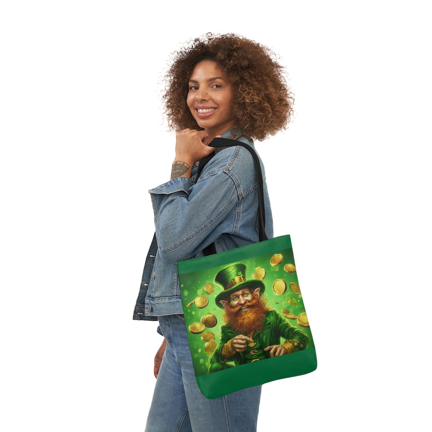 St. Patricks - Canvas Tote Bag, 5-Color Straps