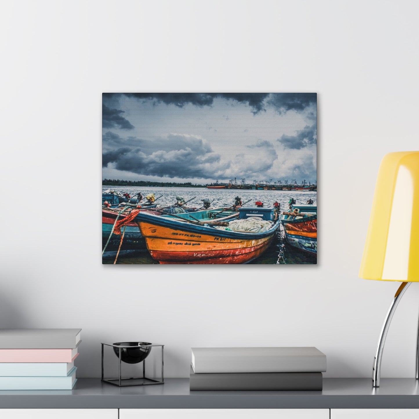 Boats - Canvas Stretched, 0.75"