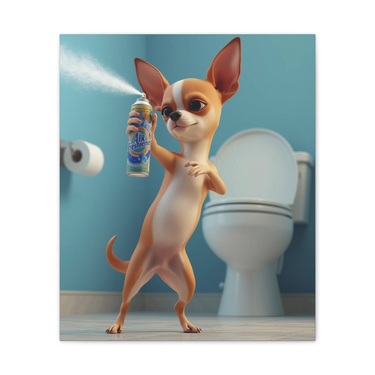 Chihuahua - Canvas Stretched, 0.75" - Wall art 2026 - Bathroom Humor