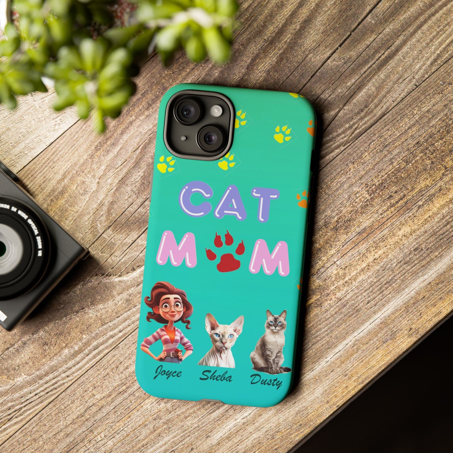 Cat Mom - Tough Cases - Mother's Day - Whimsical