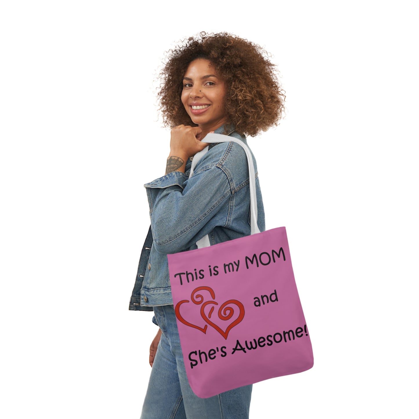 This is My Mom - Canvas Tote Bag, 5-Color Straps  Mother's Day