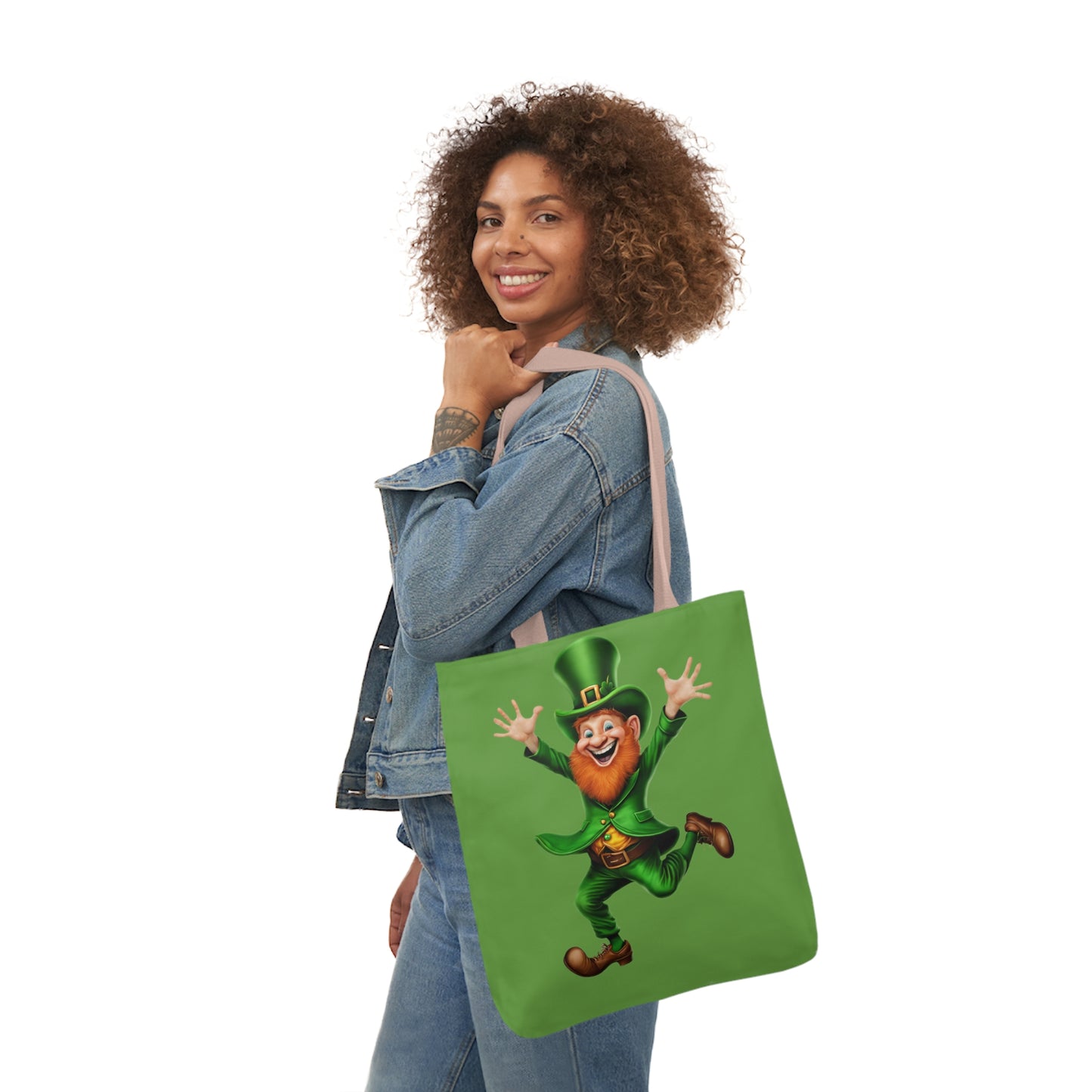 St. Patricks - Canvas Tote Bag, 5-Color Straps