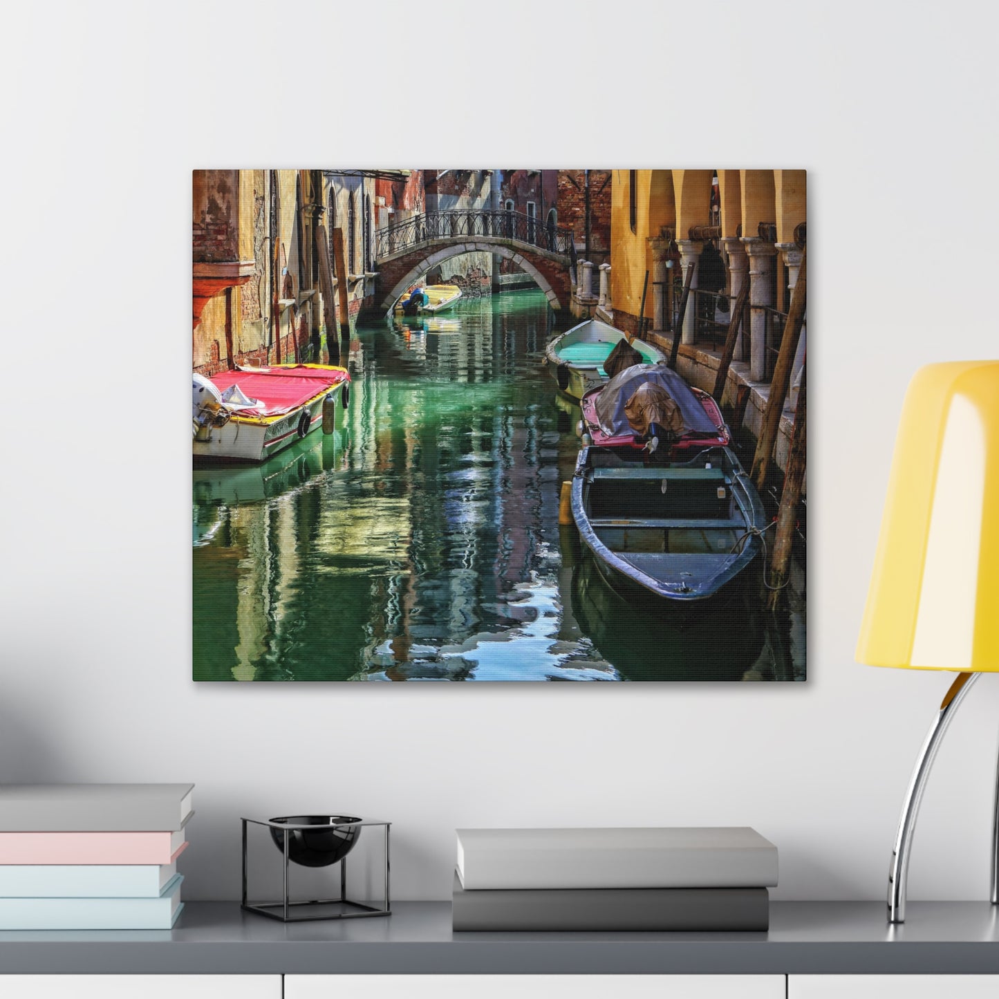 a-Venice Canal 1 - Canvas Stretched, 0.75"