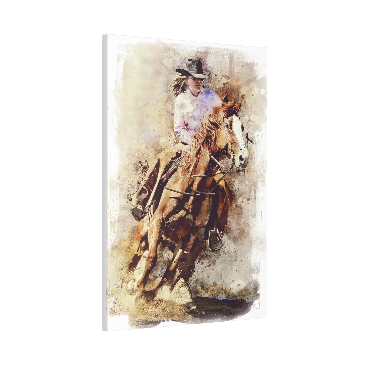 Barrel Racer - Canvas Stretched, 0.75" - Mother's Day