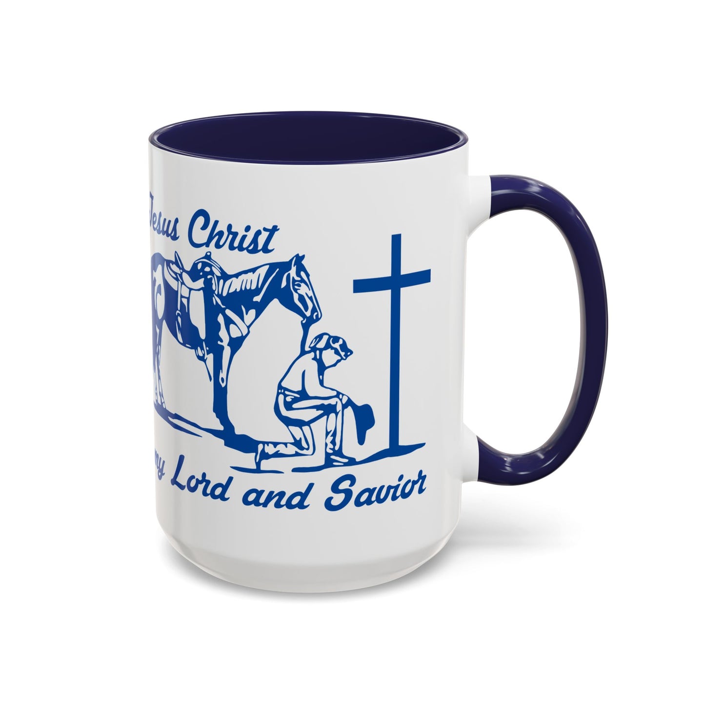 Lord and Savior - Accent Coffee Mug (11, 15oz) - Easter - Mother's Day - Father's Day