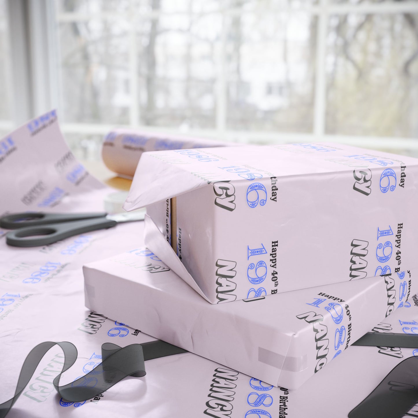 Custom Happy Birthday - Wrapping Papers