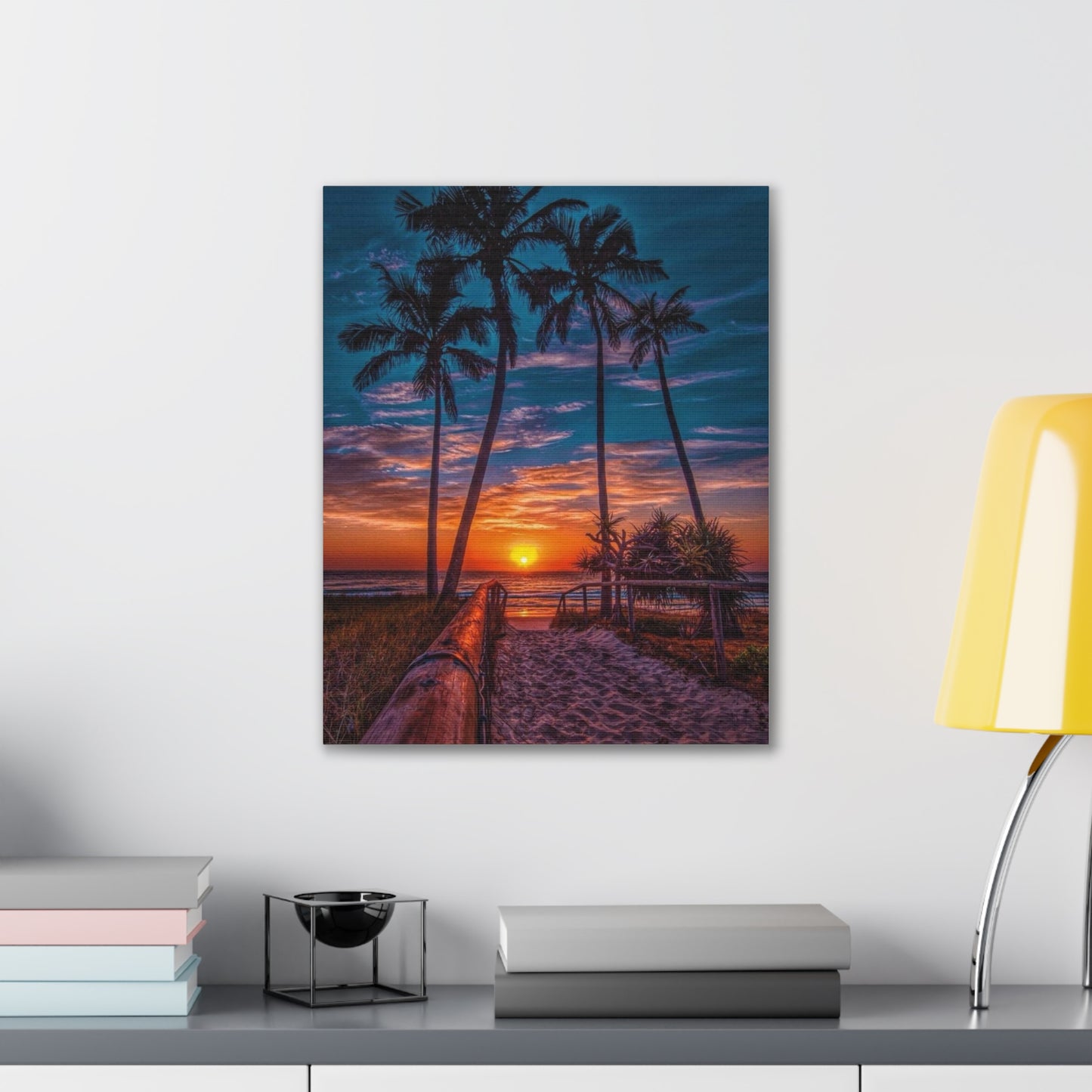 Sunset Palms - Canvas Stretched, 0.75"