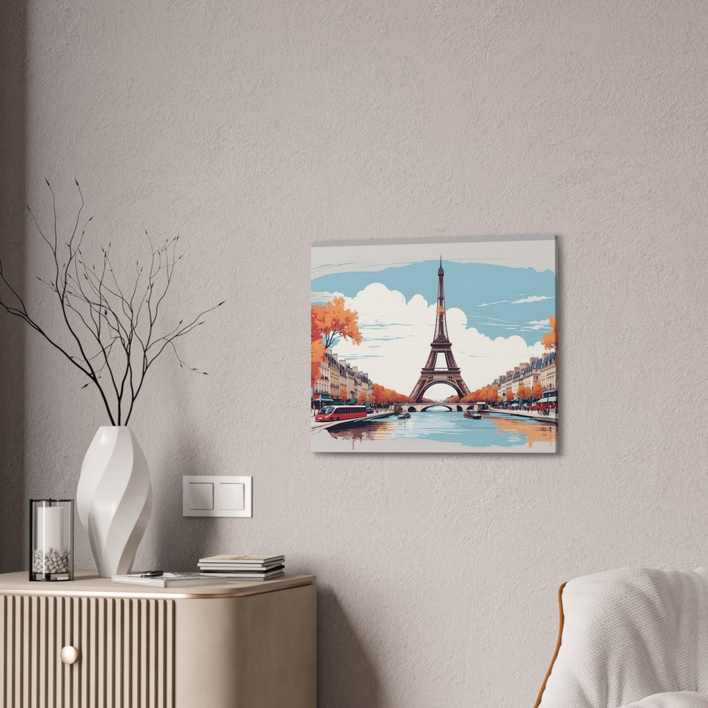 Eiffel Tower - Canvas Stretched, 0.75"