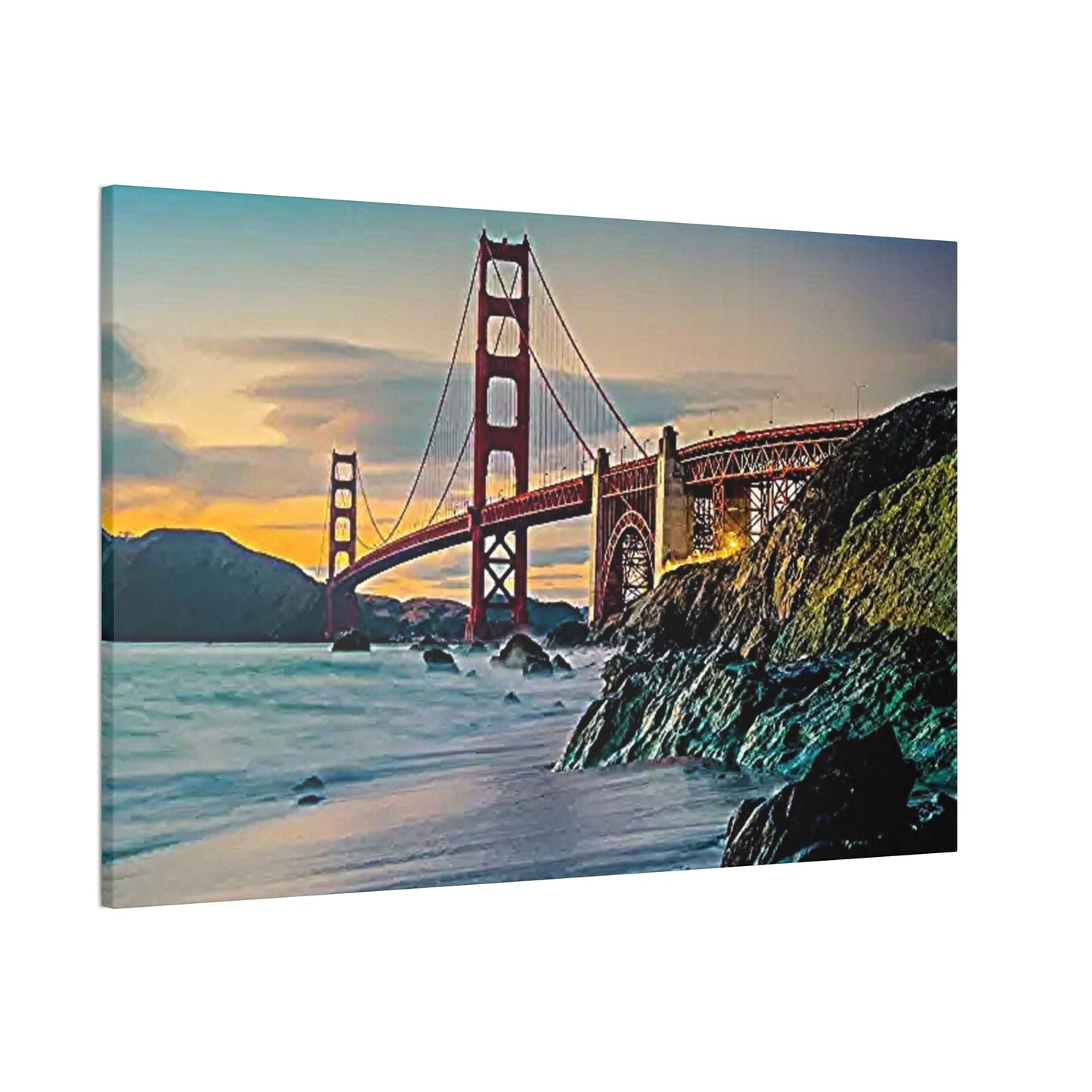 Golden Gate - Canvas Stretched, 0.75"