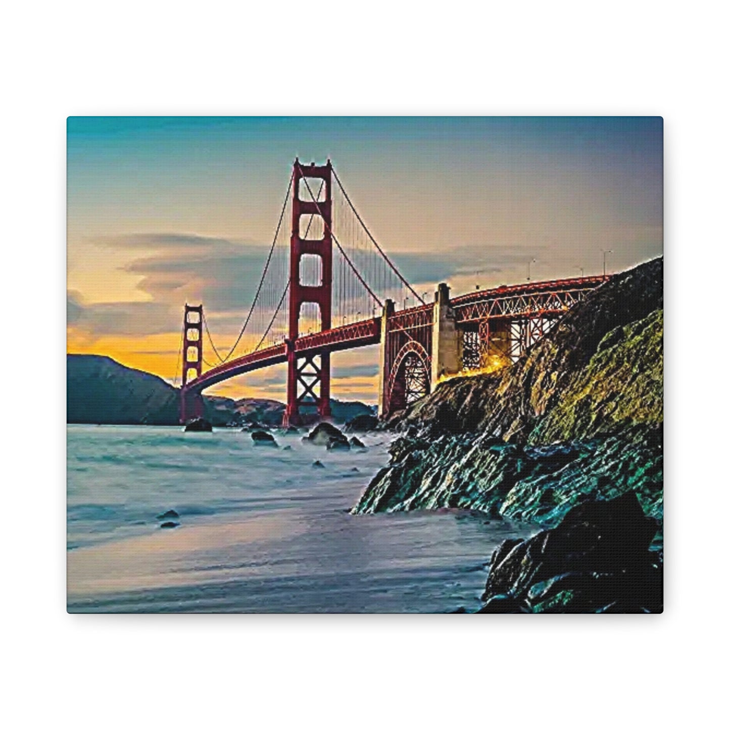 Golden Gate - Canvas Stretched, 0.75"