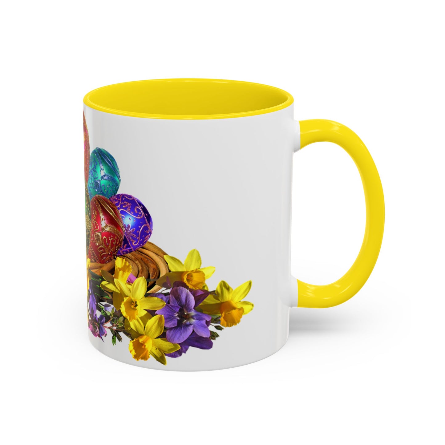 Easter Eggs - Accent Coffee Mug (11, 15oz) - Easter