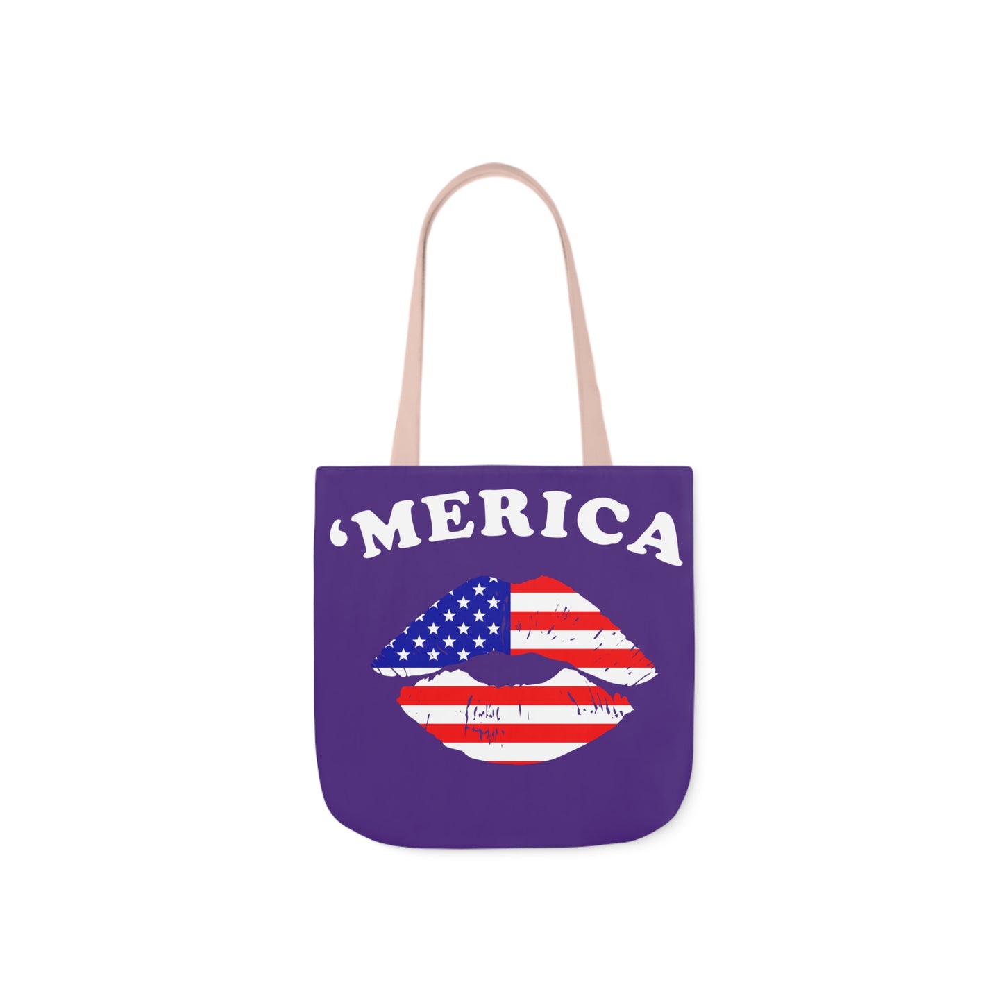 America - Canvas Tote Bag, 5-Color Straps