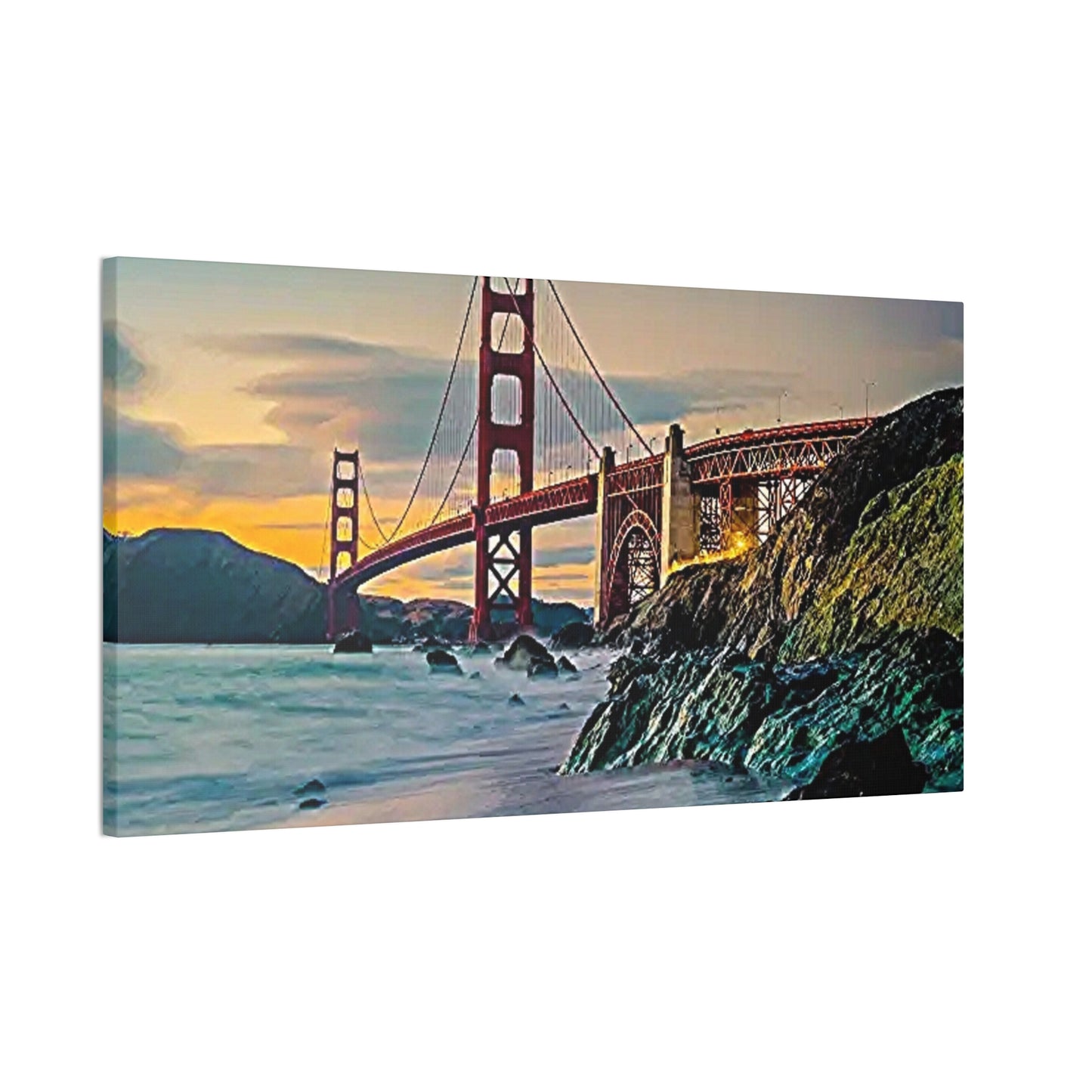 Golden Gate - Canvas Stretched, 0.75"