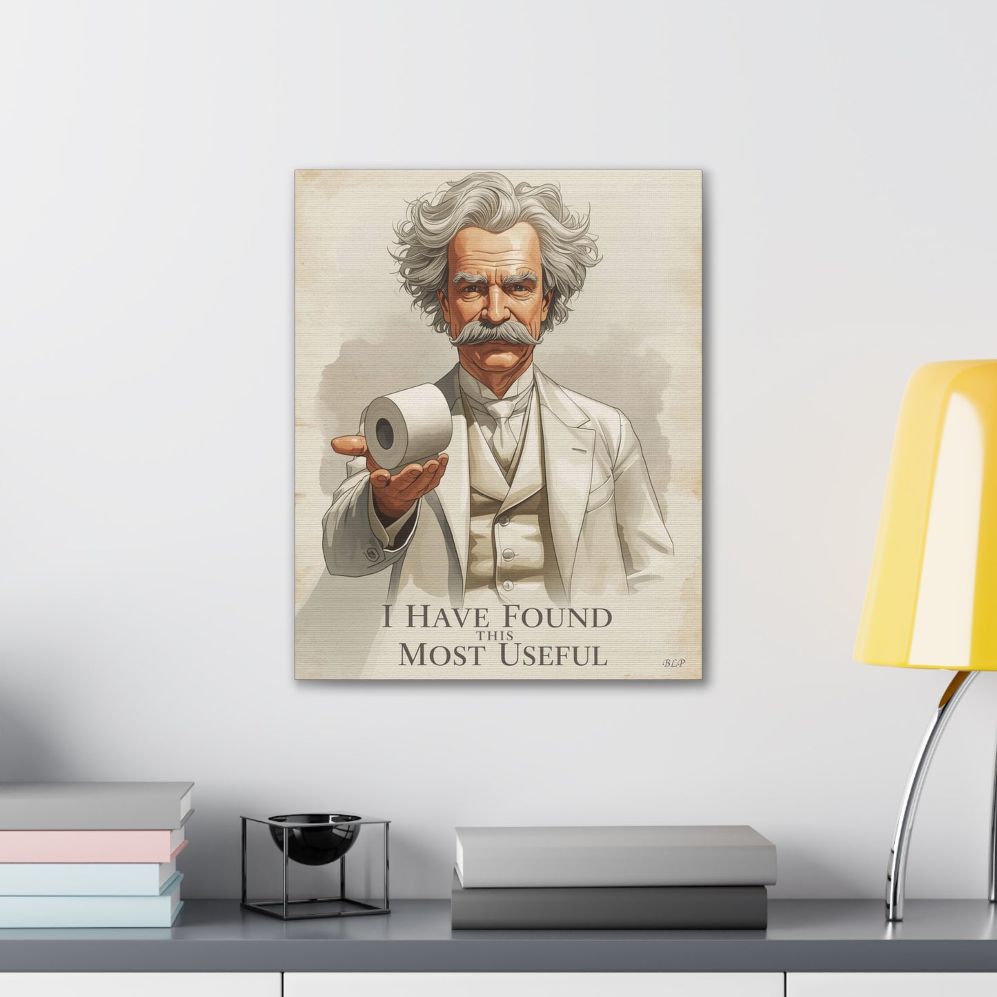 Twain - Canvas Stretched, 0.75" - 2026 Wall Art - Bathroom Humor